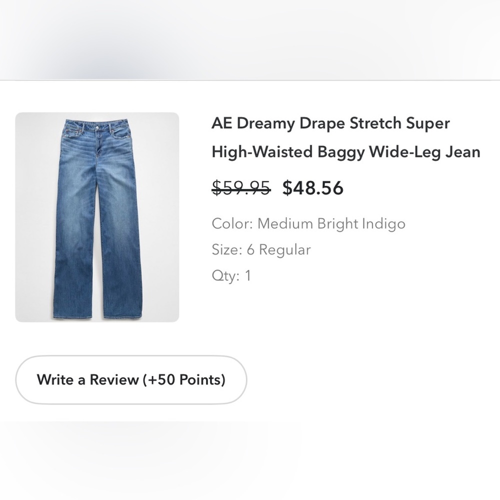 American Eagle Outfitters High-Waisted Wide-Leg Jeans - Indigo